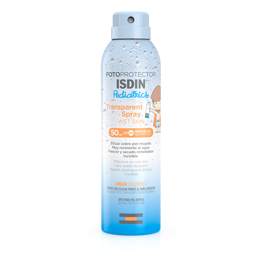 ISDIN Fotoprotector Transparente PEDIATRICS Spray Wet Skin SPF 50 250ml